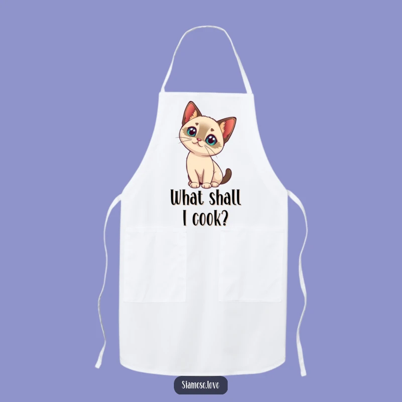 Funny Cat Head Tilt Apron - Kawaii Chef Kitchenware, Hilarious Gift!