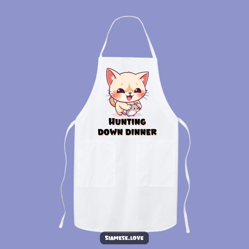 Funny Cat Mouse Toy Apron - Kawaii Chef Kitchenware, Hilarious Gift!