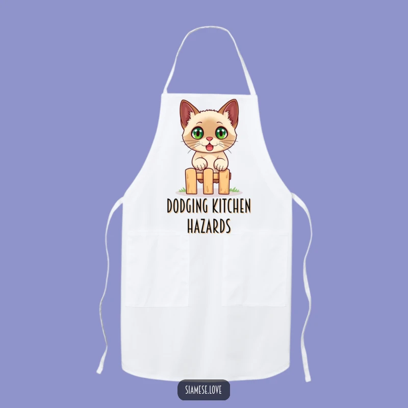 Funny Siamese Cat Apron - Surprise Chef Gift for Kitchen Fun