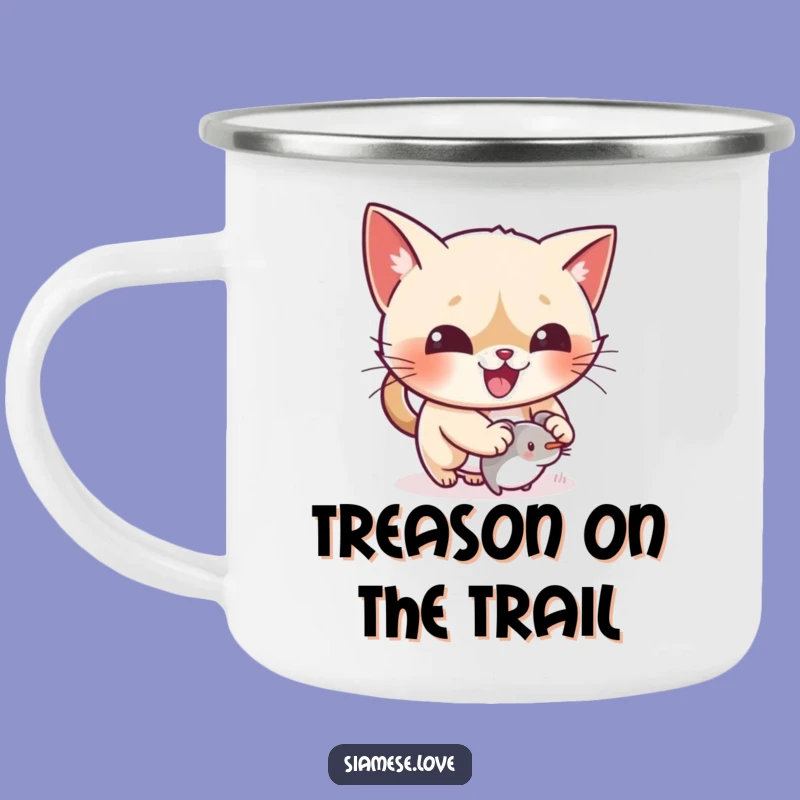 Funny Cat Mouse Toy Camping Mug - Kawaii Character Drinkware, Gift!