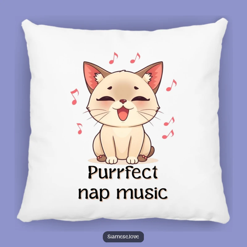 Funny Purring Cat Pillow, Soft Musical Cushion, Comfy Humorous Accent