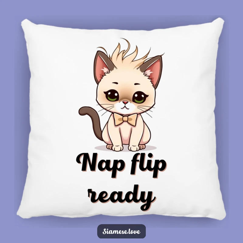 Funny Siamese Cat Pillow - Diva Comfort Cushion - Glamorous Gift