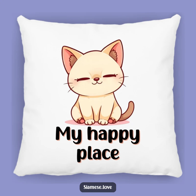 Funny Kawaii Siamese Cat Pillow - Cozy and Hilarious Sunbeam Nap Accent