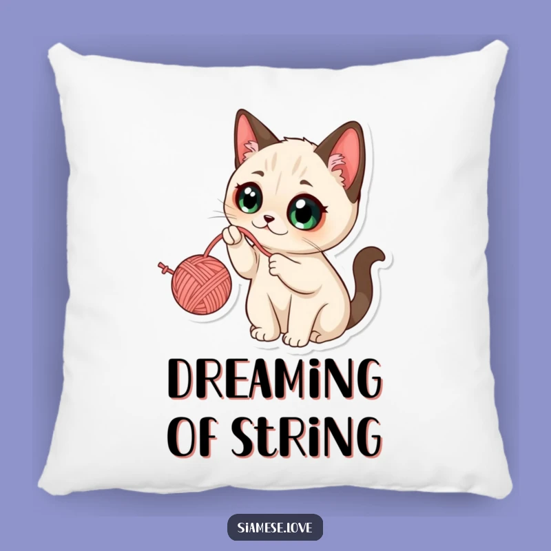 Soft Funny Kawaii Siamese Cat Yarn Pillow: Cute Comfort, Hilarious Funny Gift