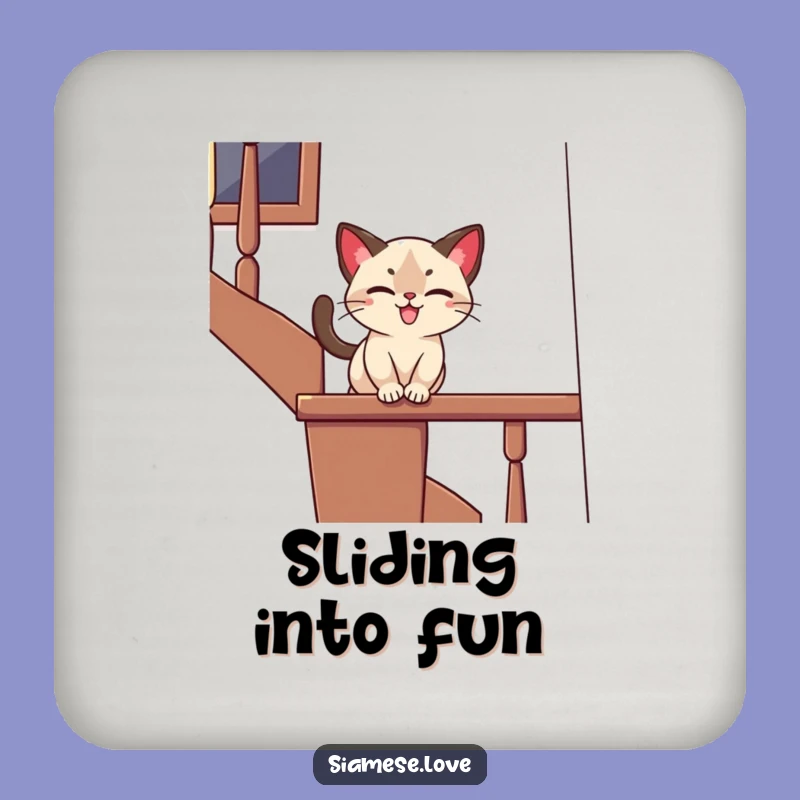 Funny Siamese Cat Banister Coasters: Protect Surfaces with Playful Charm
