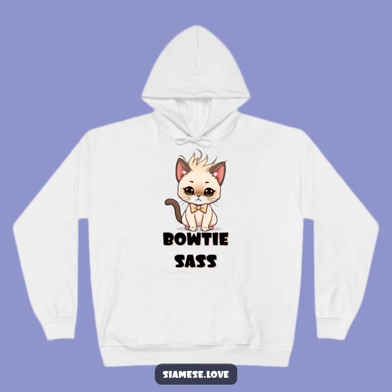 Cozy Funny Siamese Cat Hoodie - Dramatic Style Wear - Chic Gift