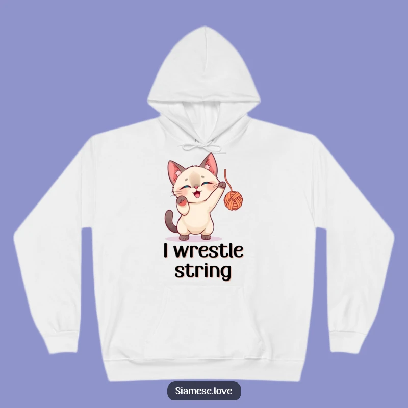 Cozy Funny Siamese Cat Yarn Hoodie: Ultimate Warm Hug Gift for Cat Fanatics