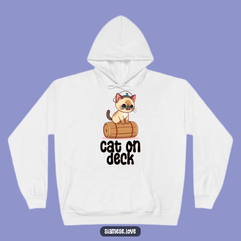 Funny Kawaii Cat Hoodie: Sailor Sailor Cat, Perfect Nautical Gift