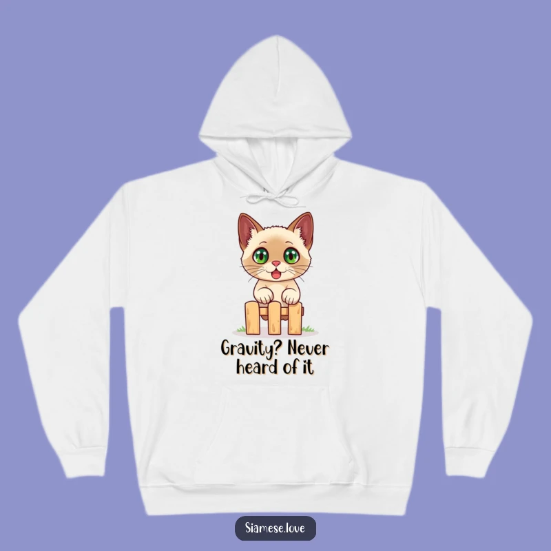 Funny Siamese Cat Hoodie - Cozy Surprise Jumper for Cat Lovers