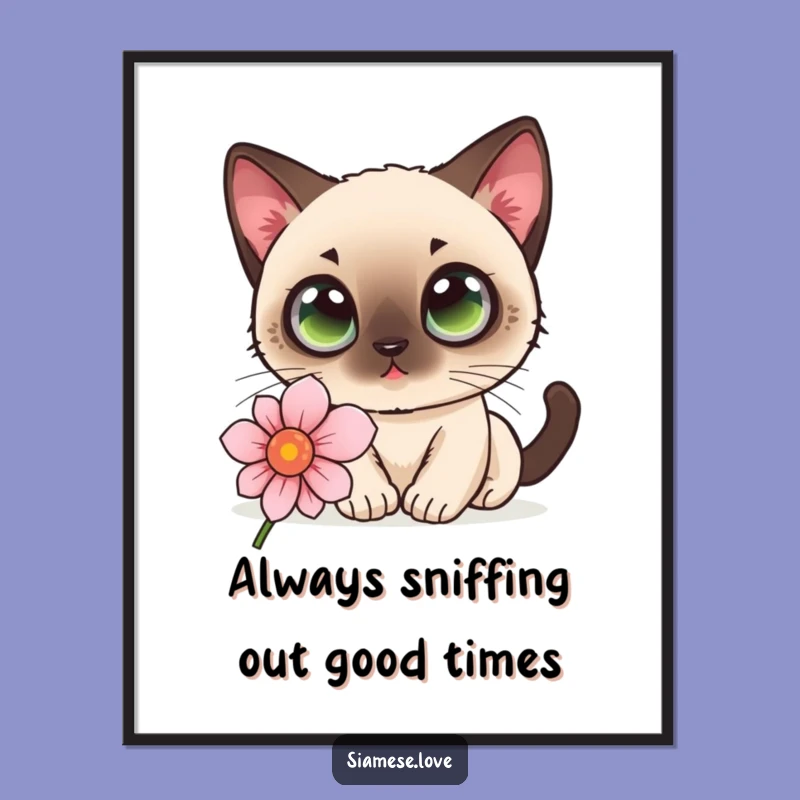 Free Printable Wall Art: Curious Cat, Kawaii Downloadable Decor!