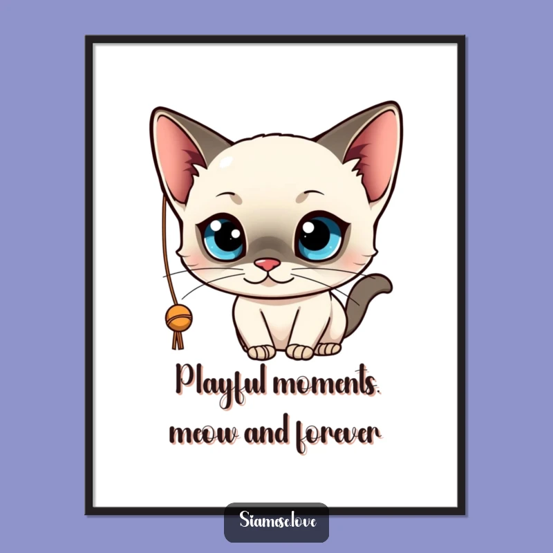Funny Free Printable Wall Art: Playful Kitten At Play, Quirky Downloadable Decor!