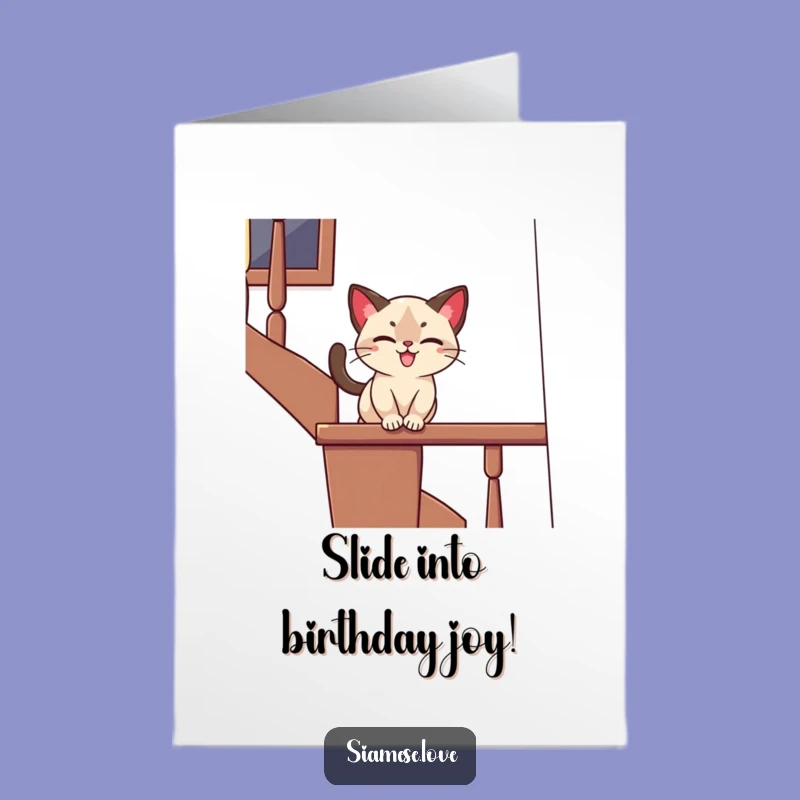 Free Printable Cat Birthday Card: Playful Slide Downloadable Gift