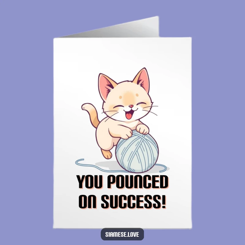 Free Printable Cat Card: Playful Pounce Downloadable for Big Wins