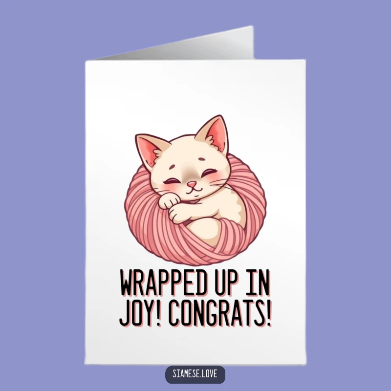Free Printable Purrfectly Content Congrats Card - Hilarious Downloadable Gift!