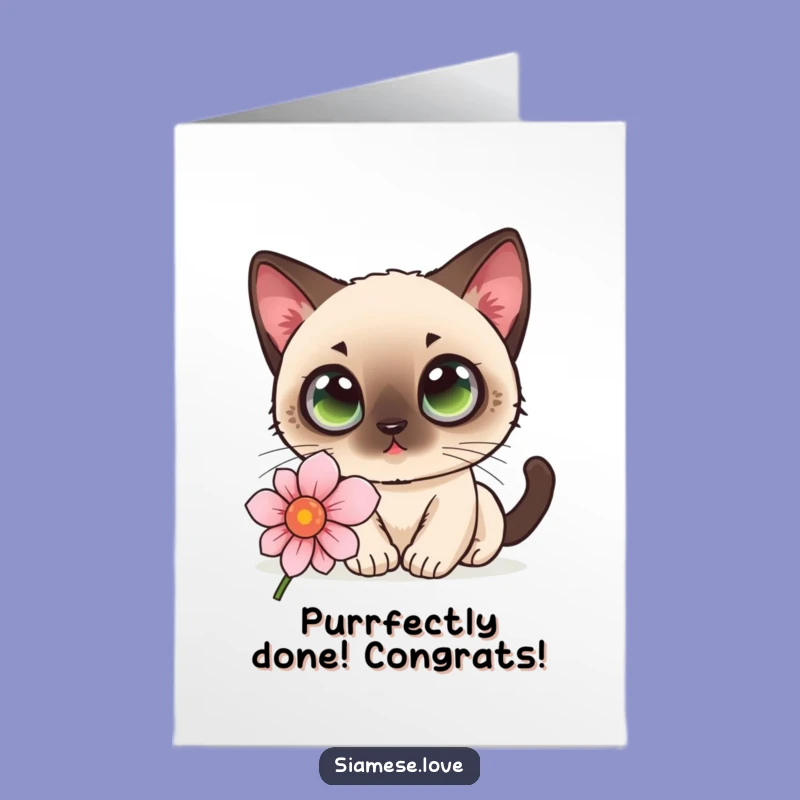 Free Printable Congrats Card: Curious Cat, Charming Downloadable Celebration!
