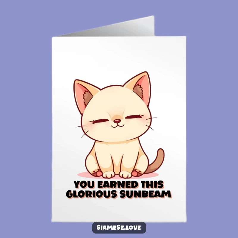 Free Printable Kawaii Cat Congrats Card - Relaxing Napper Celebration Downloadable