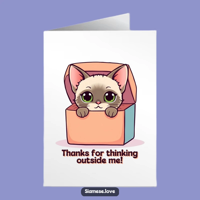 Free Printable Cat Thank You Card: Curious Box Thanks Downloadable
