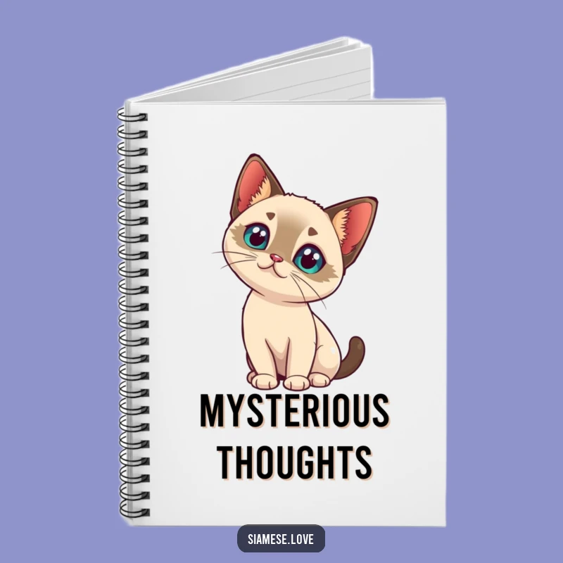 Funny Cat Head Tilt Notebook - Kawaii Character Journal, Creative Gift!