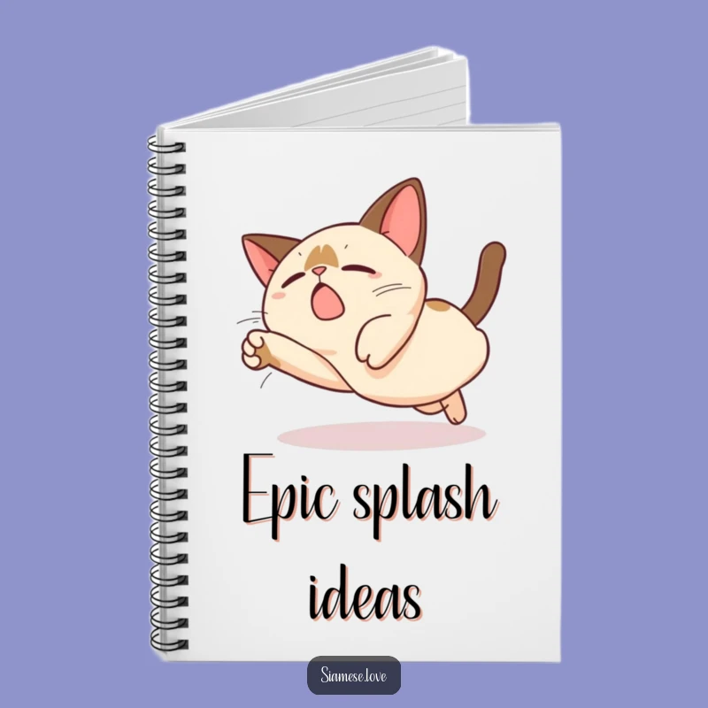 Funny Kawaii Siamese Cat Dive Notebook: Jot Down Your Funniest Ideas!