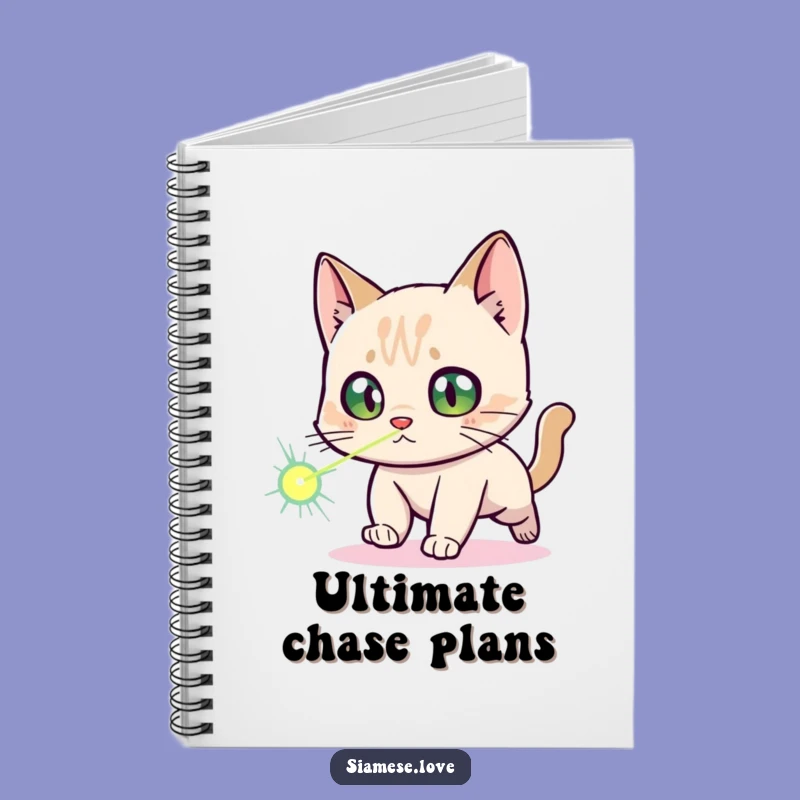 Funny Siamese Cat Laser Dot Notebook: Jot Down Laughs and Ideas!