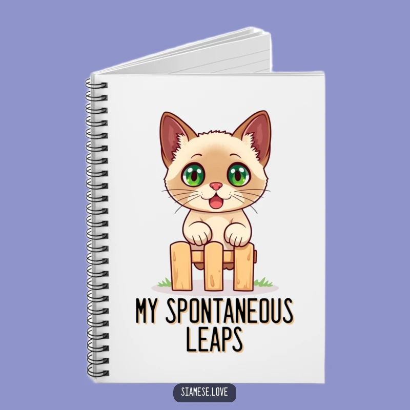 Funny Siamese Cat Notebook - Surprise Journal for Creative Ideas