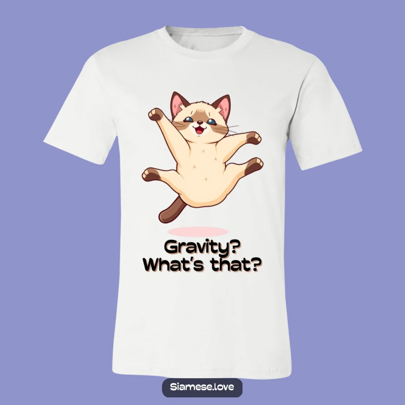 Funny Kawaii Siamese Cat Somersault T-Shirt: Unleash Your Inner Acrobat