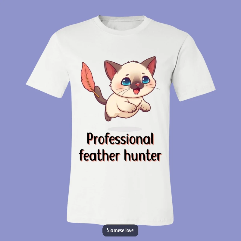 Funny Kawaii Siamese Cat T-Shirt - Adorable and Hilarious Cat Lover Apparel