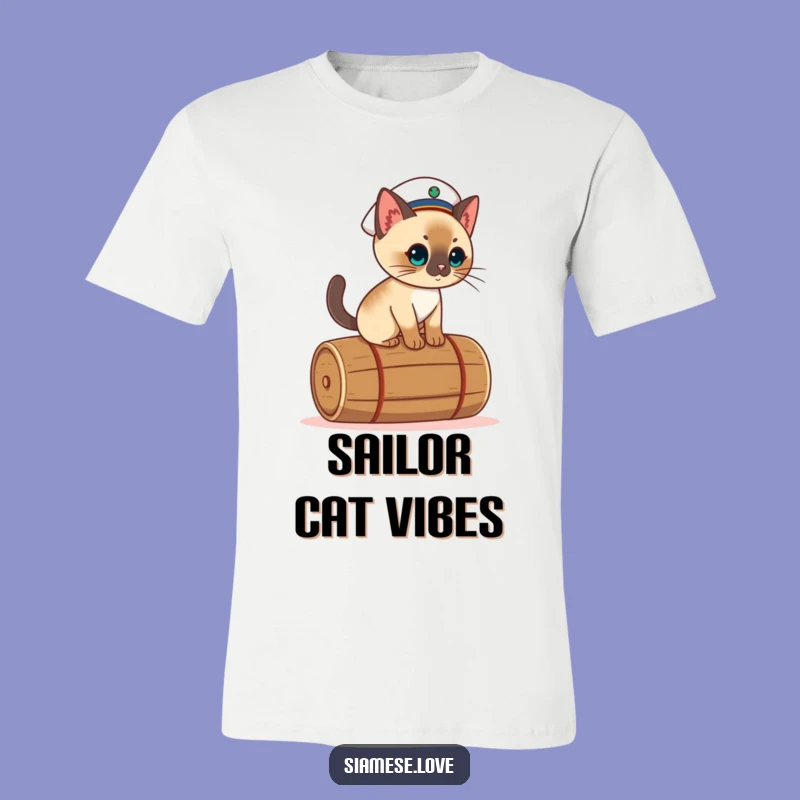 Funny Kawaii Cat T-Shirt: Sailor Sailor Cat, Perfect Nautical Gift