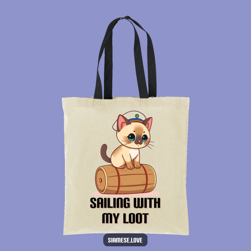 Funny Kawaii Cat Tote Bag: Sailor Sailor Cat, Perfect Nautical Gift