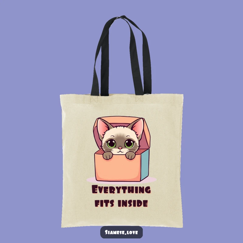 Funny Siamese Cat Box Bag: Carry Your Curiosity in Style