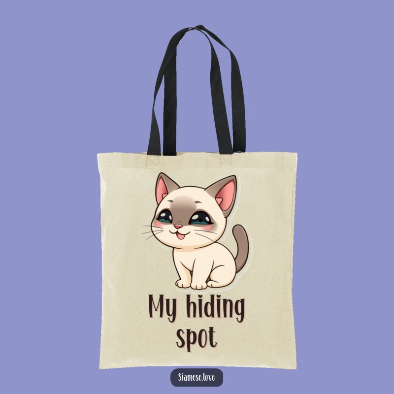 Funny Siamese Cat Tail Tote Bag: Your Stylish Bag for Secret Keepers