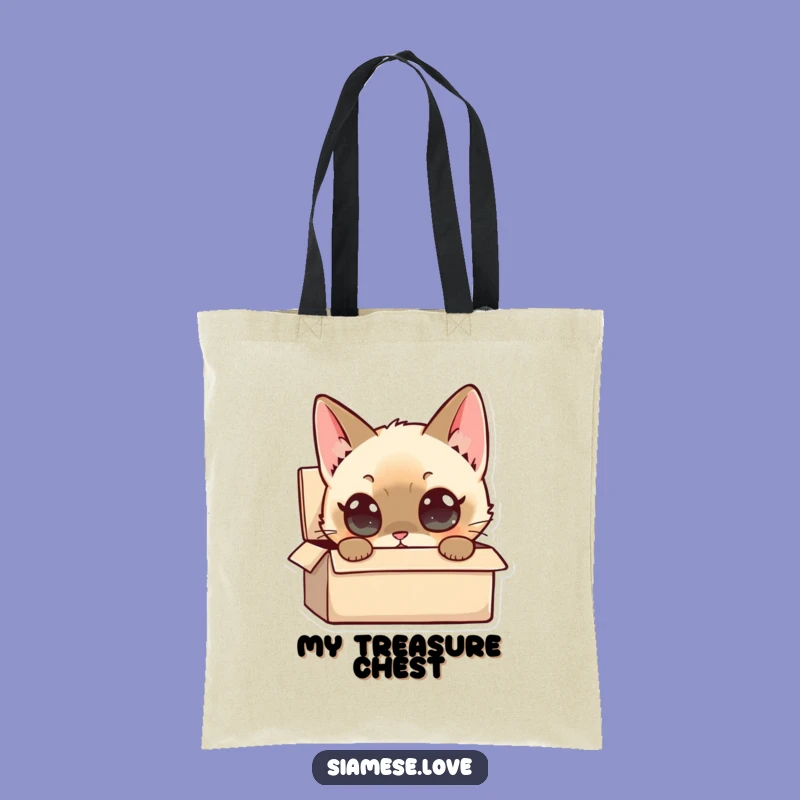 Funny Siamese Cat Box Curiosity Tote Bag: Carry Your Curiosity Everywhere!
